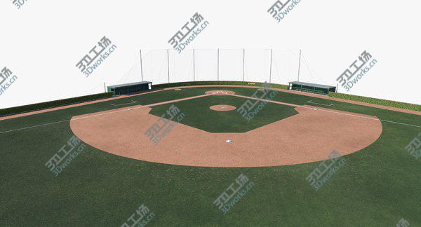 images/goods_img/20210312/3D model Baseball Field with Brick Wall with Ivy/2.jpg